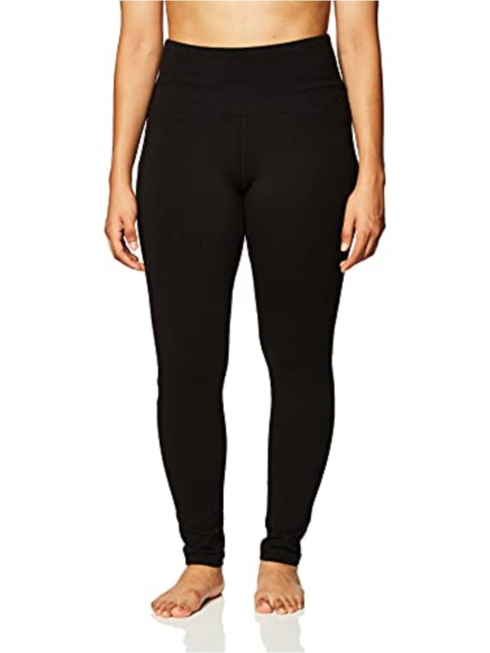 Jockey Cotton Spandex High Rise Leggings with Wide Waistband